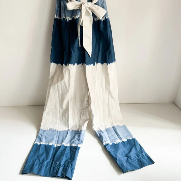 Massimo Dutti  Cotton Tie Dye Belted Short Sleeve Jumpsuit 4 - Picture 8 of 9